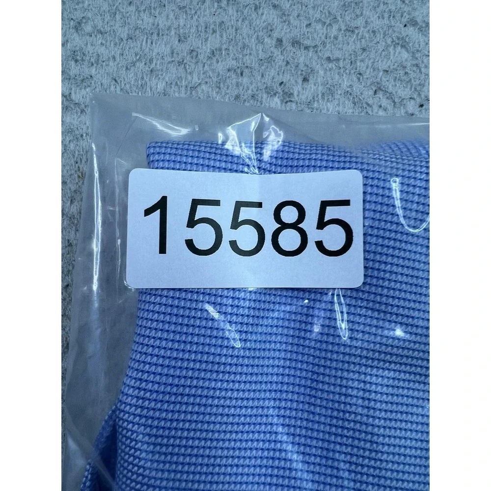 Michael Kors Shirt Mens Large Blue Slim Fit Long Sleeve Dress Button Front - Picture 10 of 10
